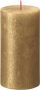 Bolsius Stompkaarsen Shimmer 4 st rustiek 130x68 mm goudkleurig - Thumbnail 4