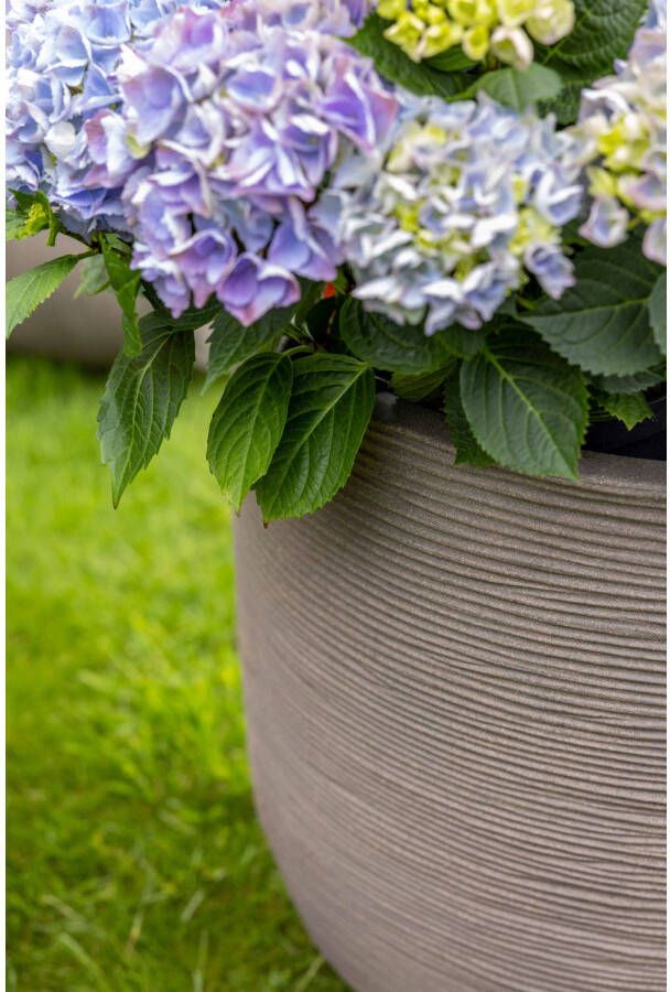 Capi pot Rib bol (43x41 cm) warm taupe