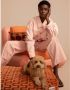 Dogguo Sierkussen DOT-CUSHION-MOCHA BROWN (60X40 cm) - Thumbnail 2