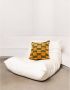 Dogguo sierkussen RETRO-BLOCK-CUSHION-GREEN ORANGE (50x50 cm) - Thumbnail 2