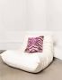 Dogguo sierkussen ZEBRA-CUSHION-PINK GREEN (50x50 cm) - Thumbnail 2
