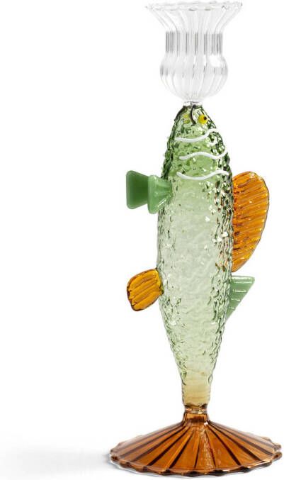 &k amsterdam kandelaar Fish groen (21 cm)