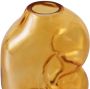 HKLIVING Gleam Glass Vaas Small Amber - Thumbnail 4