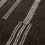 HKLIVING Striped Woolen Kelim Vloerkleed 150 x 240 cm Bruin - Thumbnail 3