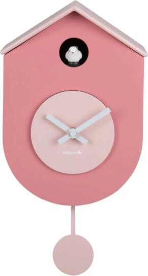 Karlsson wandklok Cuckoo roze