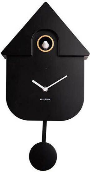 Karlsson wandklok Modern Cuckoo 41 x 21 5 cm staal zwart - Foto 3