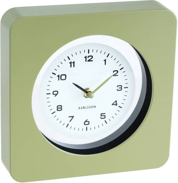 Karlsson wandklok New Vintage groen