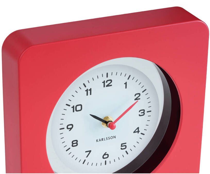 Karlsson wandklok New Vintage rood