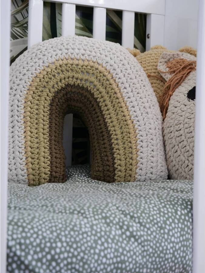 Kidsdepot sierkussen regenboog Ulrika (45x45x10 cm)