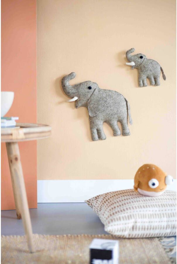 Kidsdepot wanddecoratie Olli (set van 2) (38x34 cm)
