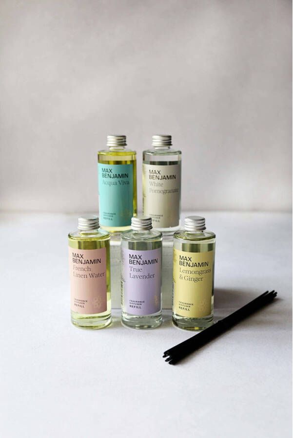 Max Benjamin geurstokjes Refill French Linen Water 150 ml