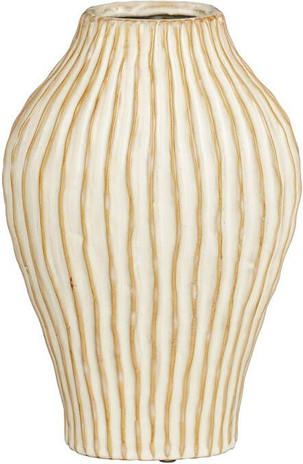 Mica Decorations vaas wit Timo (32x24 cm)