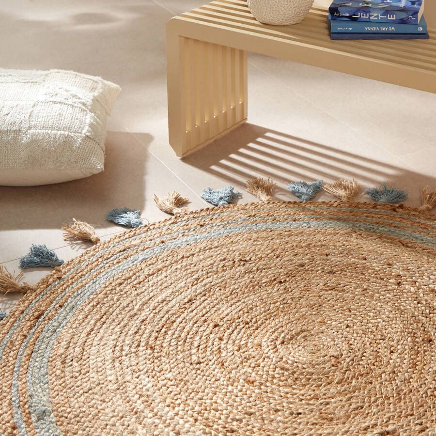 NOUS Living jute vloerkleed Rosetta (Ø110 cm)