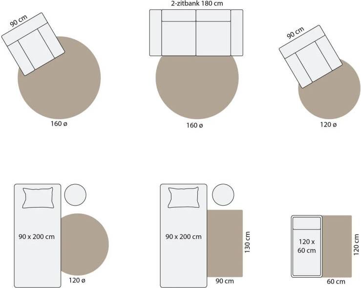 NOUS Living vloerkleed (120x60 cm)