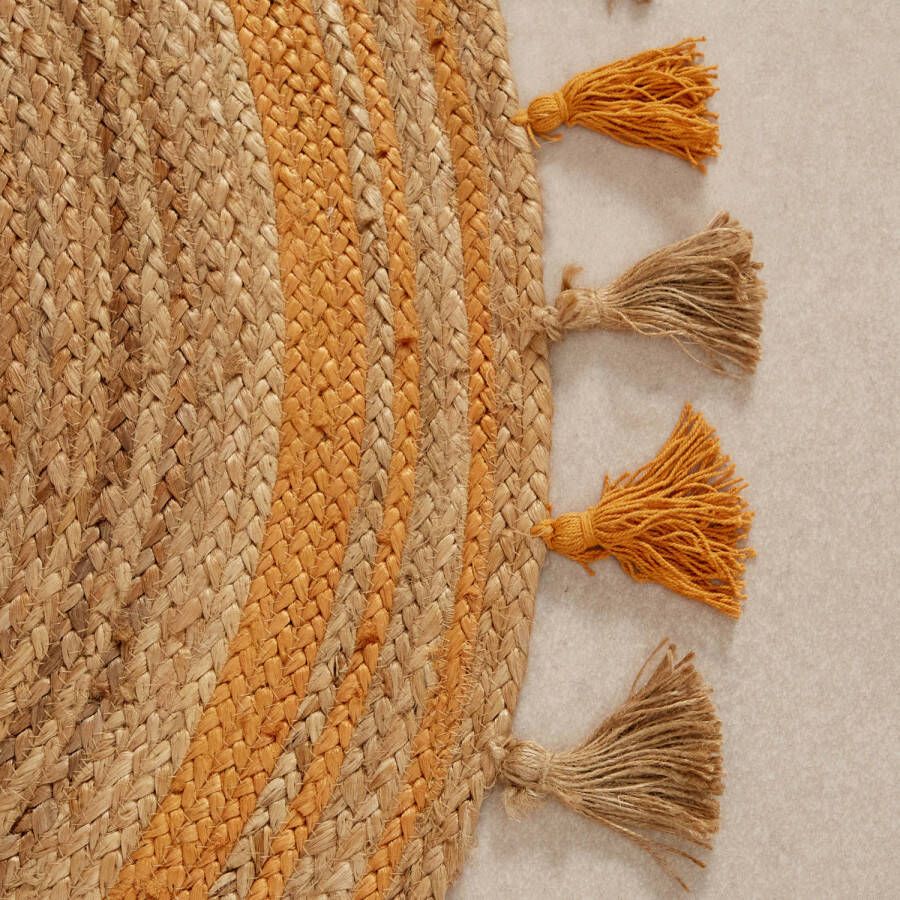 NOUS Living jute vloerkleed Rosetta (Ø110 cm)
