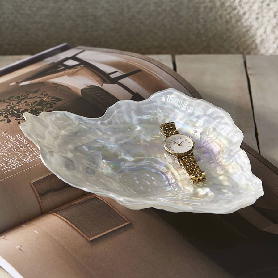 Riviera Maison decoratieschaal pèrola oyster (17 5 cm)