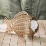 Rivièra Maison Riviera Maison Mandje vis Bruin Fish Opbergmand   Rattan - Thumbnail 2