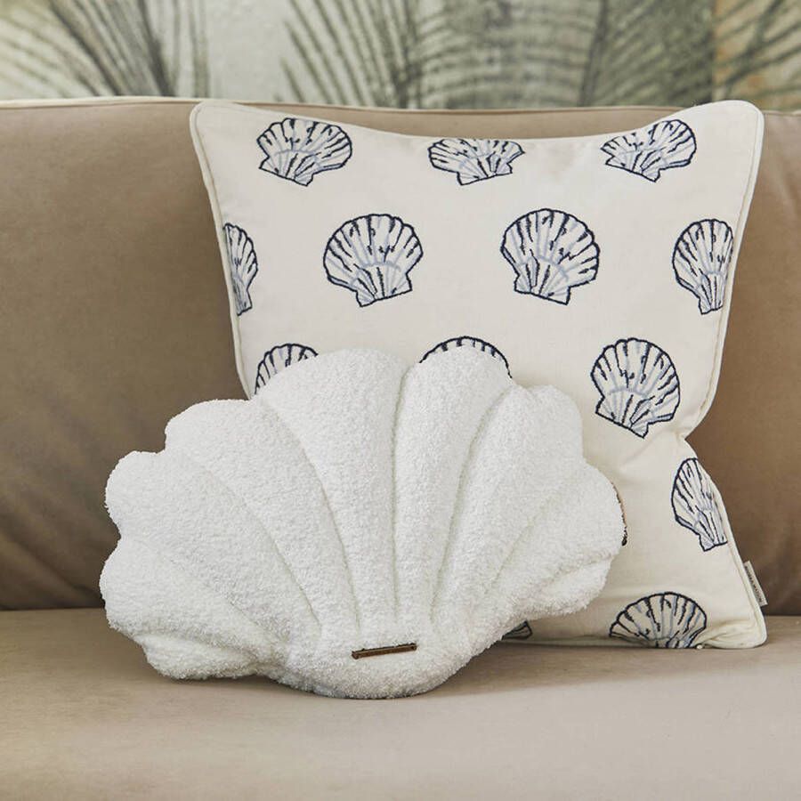 Riviera Maison sierkussen schelp (40x15 cm)