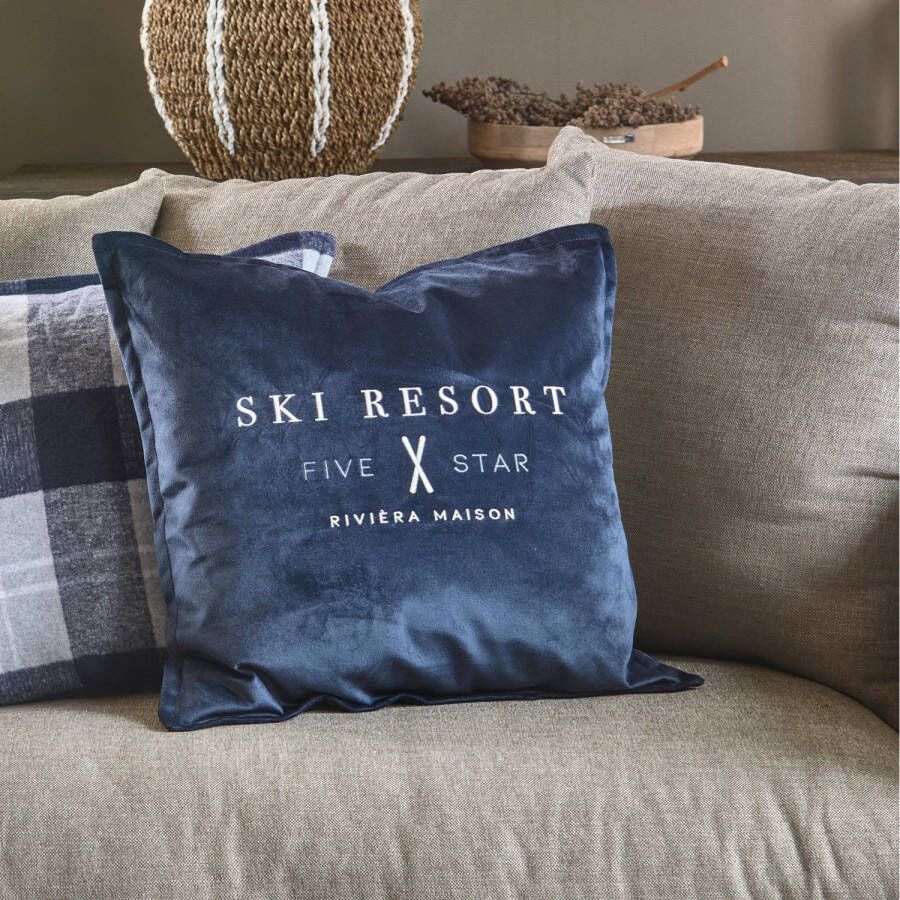 Riviera Maison sierkussenhoes RM Ski Resort (50x50 cm)