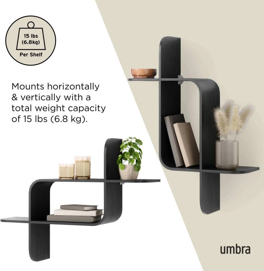 UMBRA wandplank Montage (64x48x16 cm)
