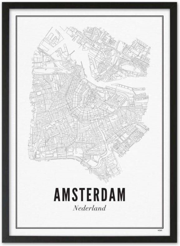 WIJCK. poster Amsterdam city (30x40 cm)