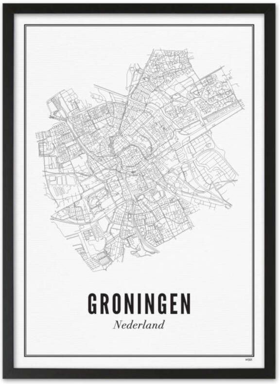 WIJCK. poster Groningen city (50x70 cm)