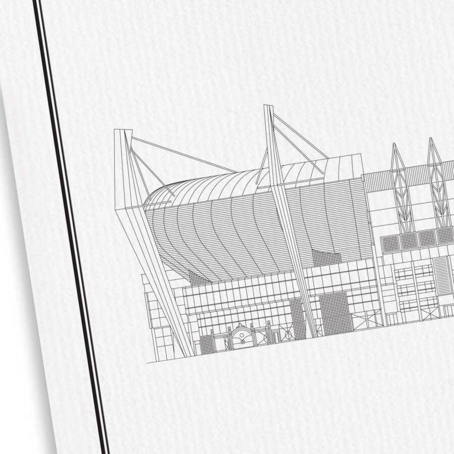 WIJCK. poster PSV stadion (30x40 cm)