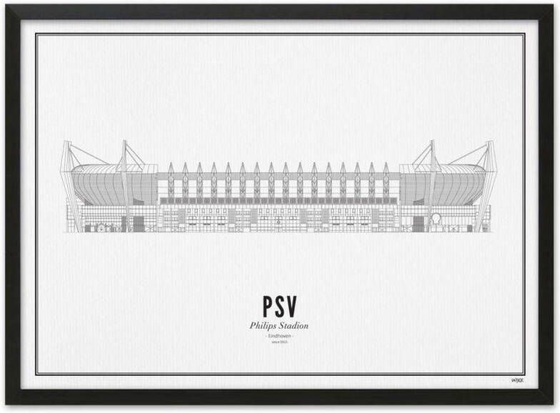 WIJCK. poster PSV stadion (30x40 cm)