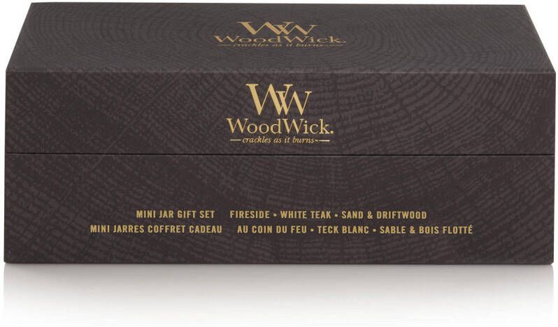 WoodWick geurkaars Giftset Deluxe Mini (set van 3)