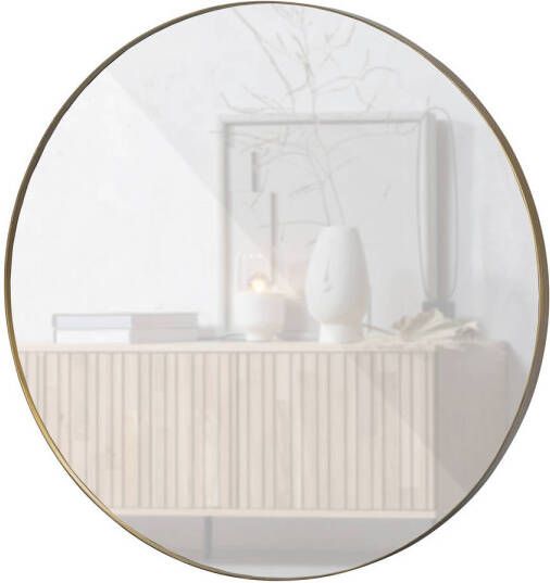 Woood Doutzen Spiegel Metaal Goud 115x115x5 - Foto 3