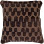 WOOOD Fayden kussenset Chenille bruin naturel (set van 3) (45x45x10 cm) - Thumbnail 2