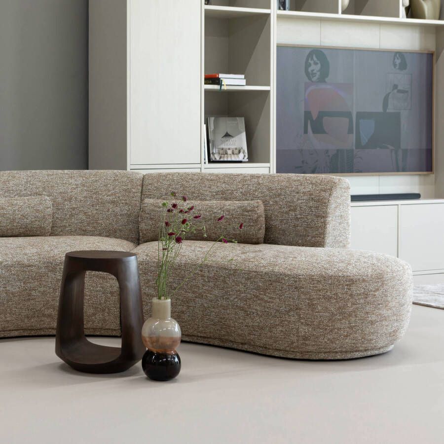 WOOOD Marjon Vaas Handgevormd Glas Bruin 30x14x14