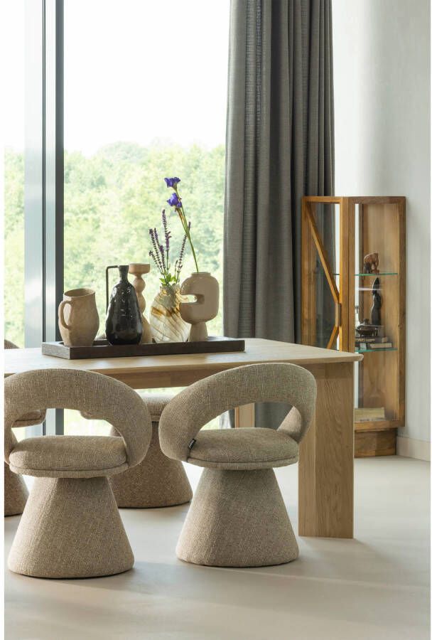 WOOOD Norbert Vaas Handgevormd Glas Bruin 26x25x8