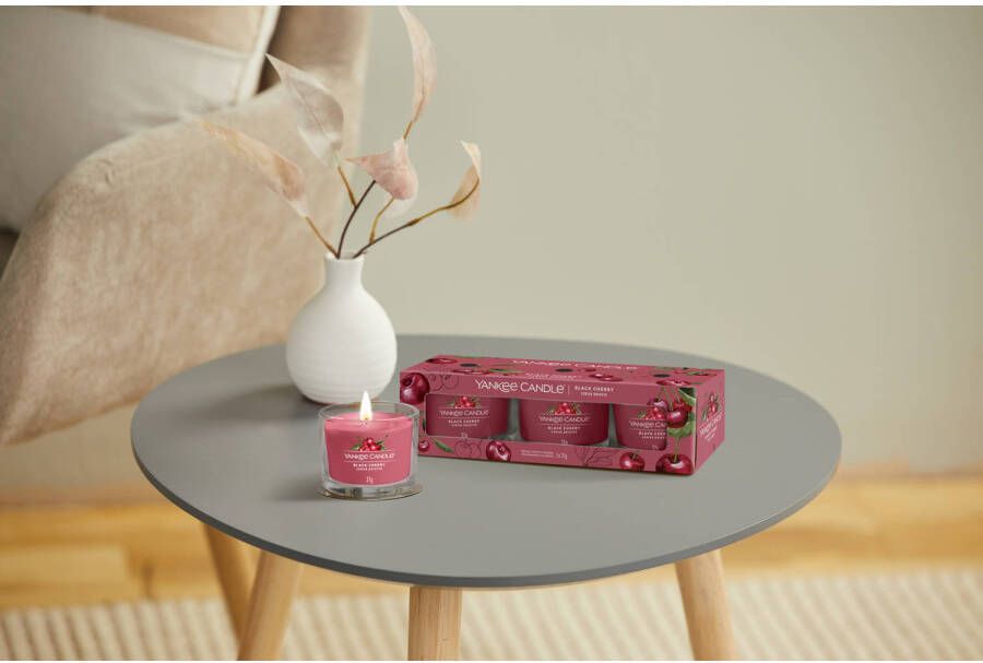 Yankee Candle geurkaars Giftset Black Cherry (set van 3)