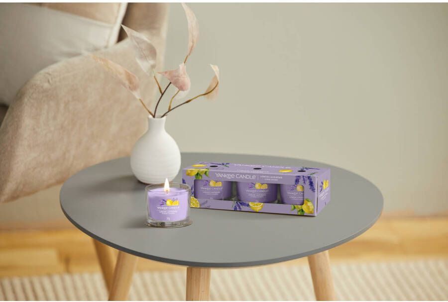 Yankee Candle geurkaars Giftset Lemon Lavender (set van 3)