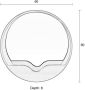 Intens Wonen Zuiver round wall spiegel hout large - Thumbnail 5