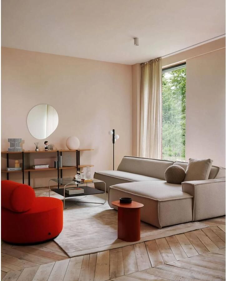 FÉST laagpolig rechthoekige vloerkleed 230x160 cm beige - Foto 2