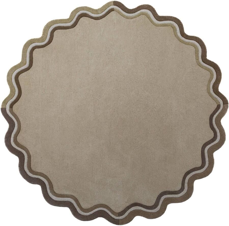 Flair Rugs vloerkleed wol (Ø180 cm)