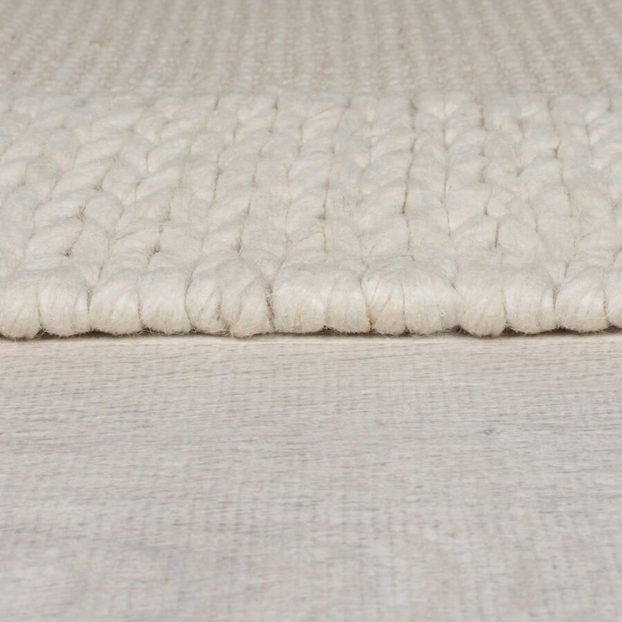 Flair Rugs Vloerkleed Rue Plait Neutraal Vloerkleed Wol