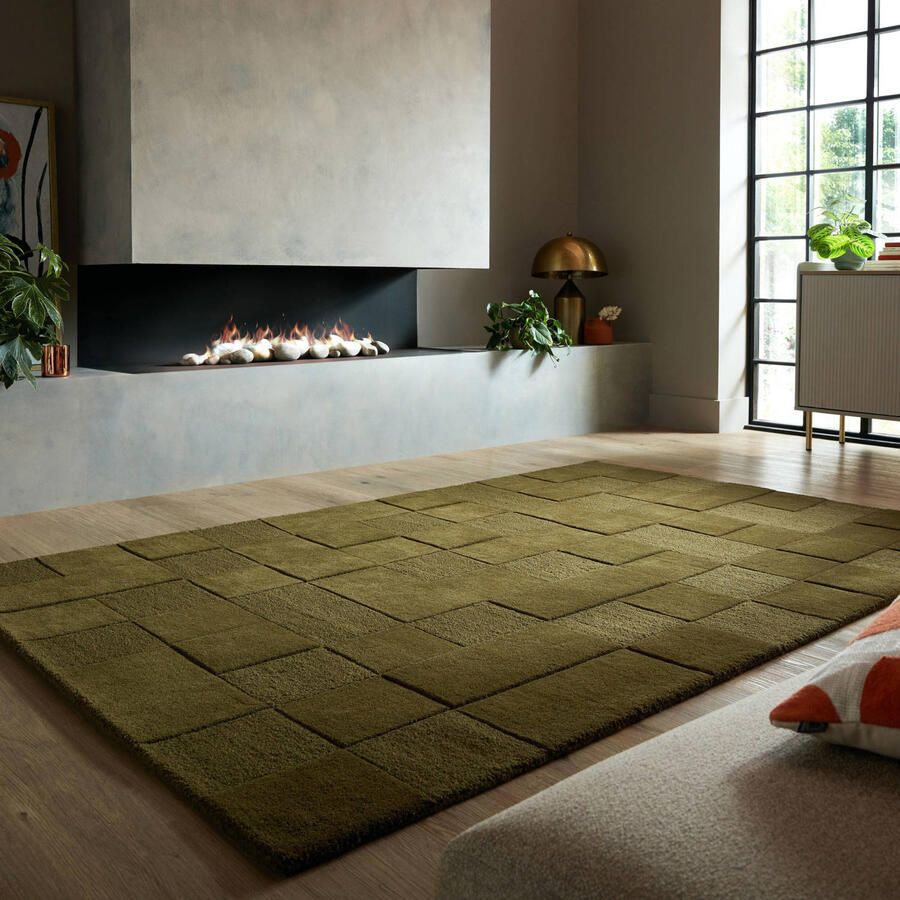 Flair Rugs Checkerboard Modern Vloerkleed Wol