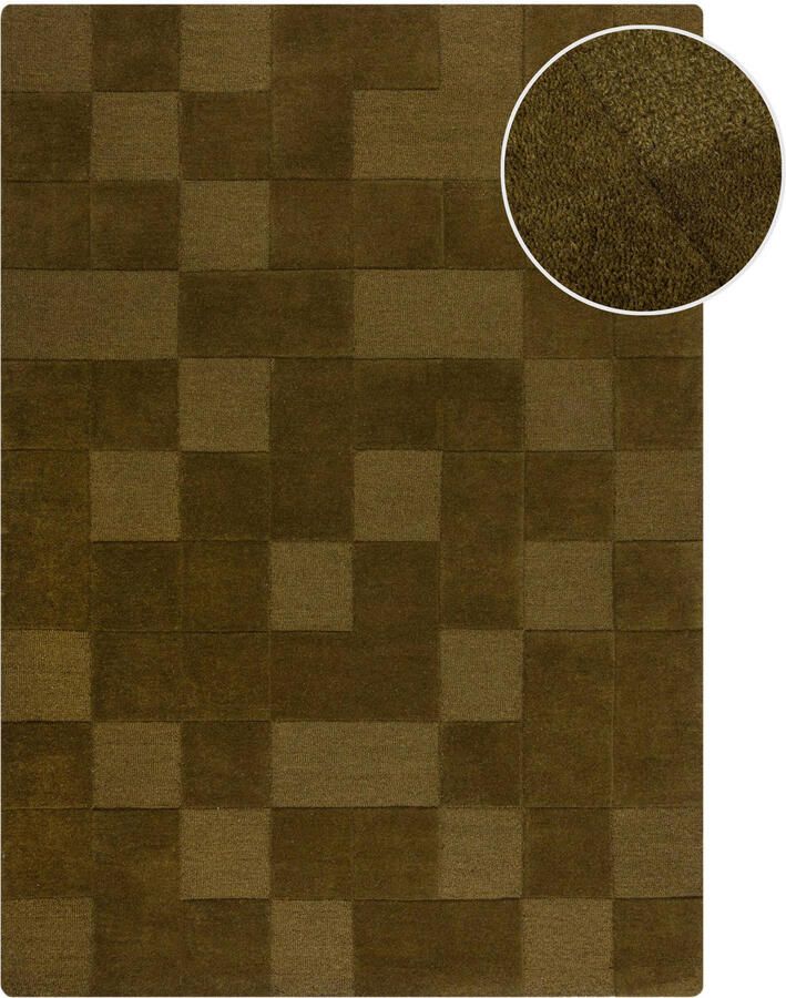 Flair Rugs vloerkleed wol Checkerboard Modern (230x160 cm) - Foto 3