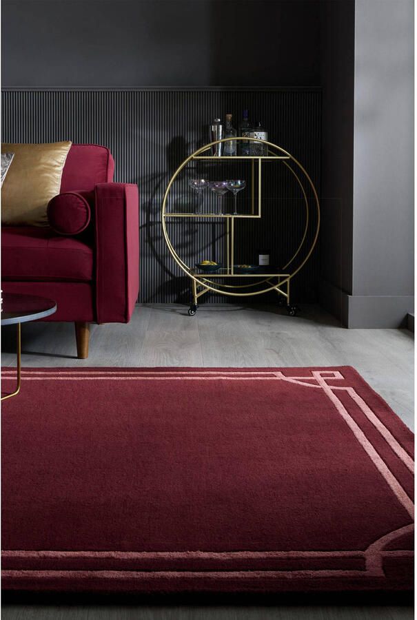 Flair Rugs Vloerkleed Gatsby Deco Rand Wol - Foto 3