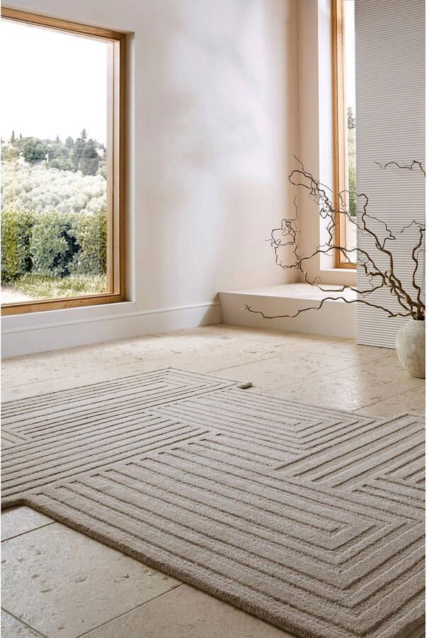 Flair Rugs Zen Geometrisch Vloerkleed van Wol - Foto 2