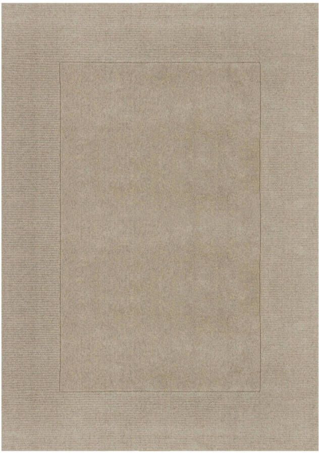 Flair Rugs Texture Wool Border Modern Vloerkleed Wol