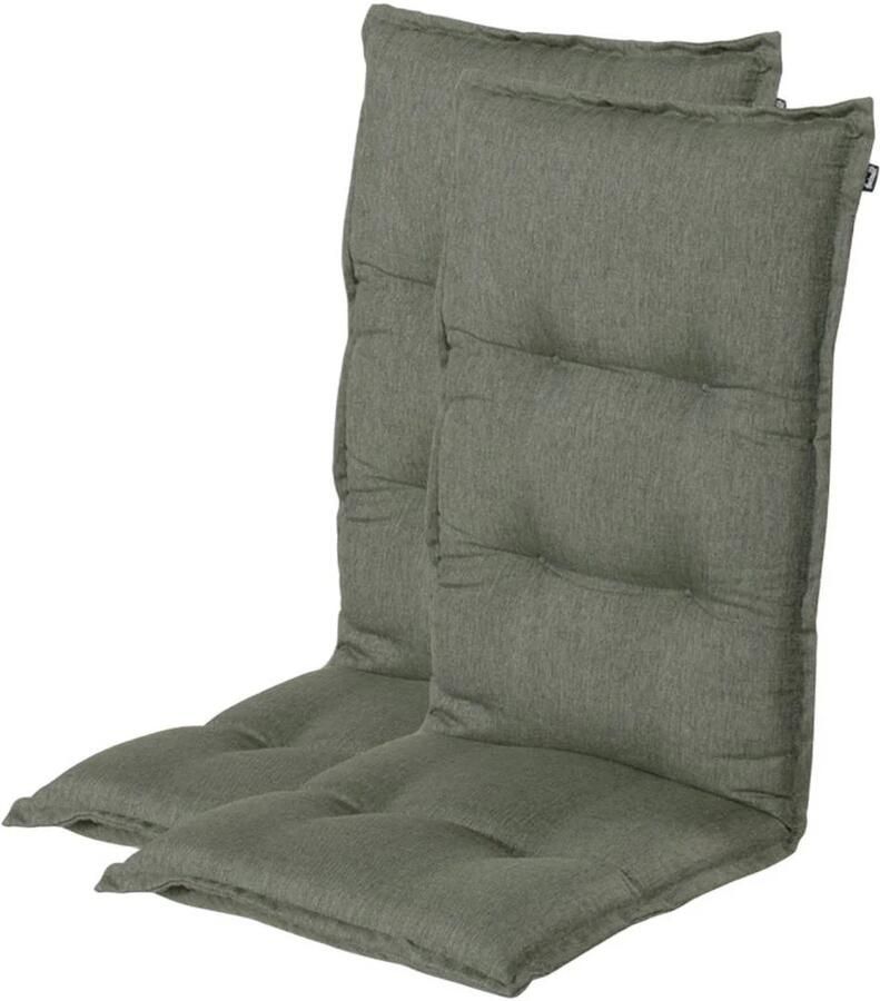 Hartman tuinkussen hoge rug Bahama Green (123x50x10 cm) (set van 2)