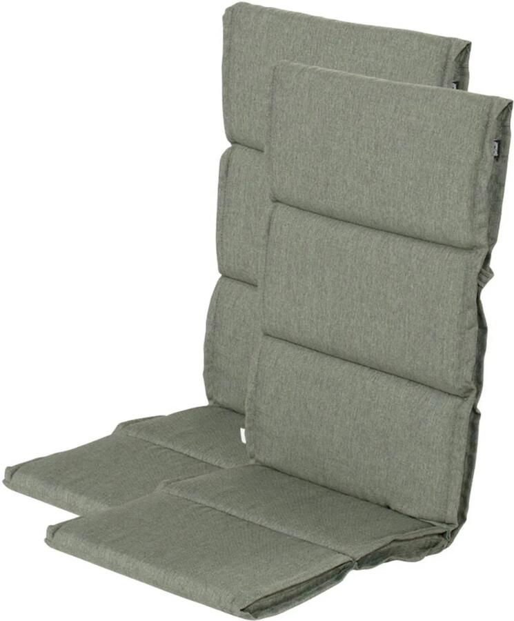 Hartman tuinkussen hoge rug Bahama Green (123x50x5 cm) (set van 2)
