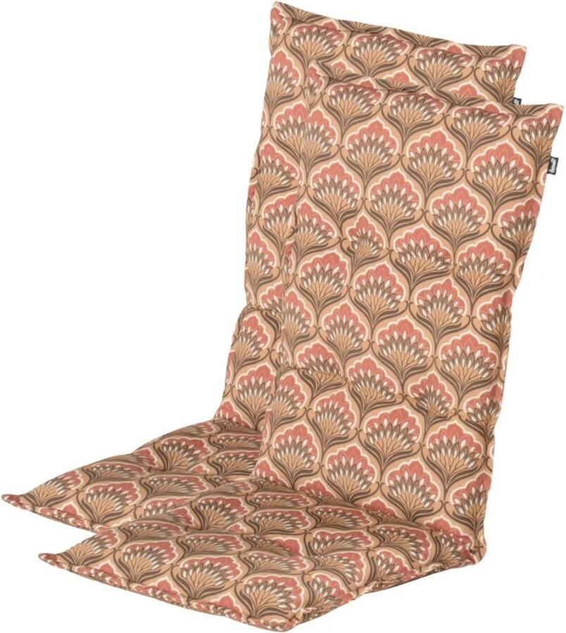 Hartman tuinkussen hoge rug Ebba Amber (123x50x8 cm) (set van 2)