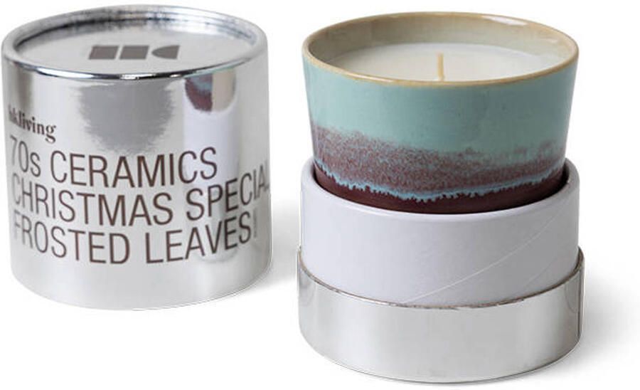 HKLIVING geurkaars 70's Christmas special Frosted leaves - Foto 2