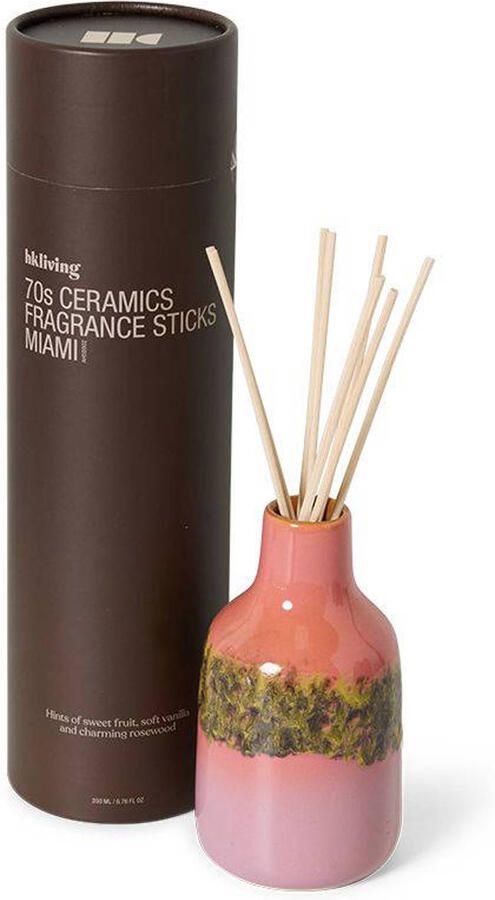 HKLIVING geurstokjes 70's ceramics Miami 200 ml - Foto 3