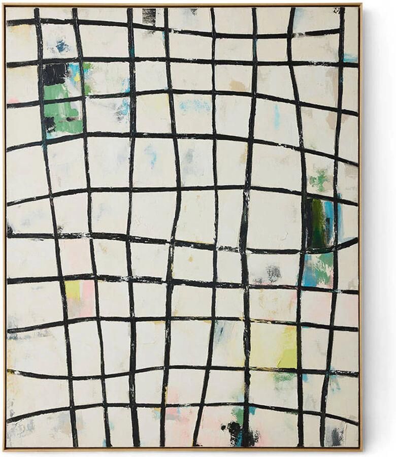 HKLIVING schilderij zwart (131x5x163 cm)